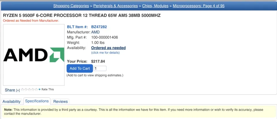 图片[3]-AMD Ryzen 5 9500F上市，引发与 Intel入门级CPU的性价比讨论-欢迎到访AMD-Club站点
